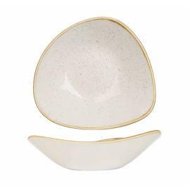 Салатник треугольный 0,37л D18,5см, без борта, STONECAST, цвет BARLEY WHITE SWHSTRB71 купить в Е.Маркет