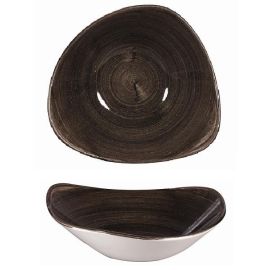 Салатник треугольный 0,60л D23,5см, без борта, STONECAST PATINA, цвет IRON BLACK PAIBTRB91 купить в Е.Маркет