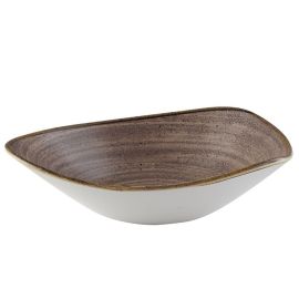 Салатник треугольный 0,60л D23,5см, без борта, STONECAST RAW, цвет BROWN SRBRTRB91 купить в Е.Маркет