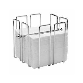 Салфетница с держателем 19х19см H19см, хромированная 41617-15 купить в Е.Маркет