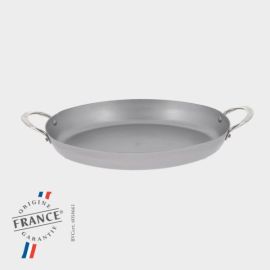 Сковорода овальная 36х24см H4,8см, WITH 2 HANDLES, белая сталь "MINERAL B ELEMENT" 5651.36 купить в Е.Маркет