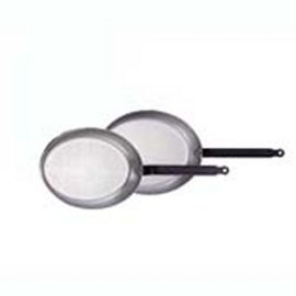 Сковорода овальная 40х28см H5см, белая сталь "CARBONE PLUS" 5111.40 купить в Е.Маркет