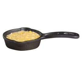 Сковорода чугунная D10,5см H3см 0,09л, порционная, с двумя носиками, цвет черный CW30122 купить в Е.Маркет