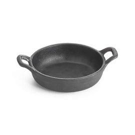 Сковорода чугунная D12см H3см 0,235л, порционная, с двумя ручками, цвет черный CW30102 купить в Е.Маркет