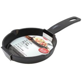 Сковорода чугунная D15,5см H3см 0,235л, порционная, с двумя носиками, цвет черный CW30124 купить в Е.Маркет