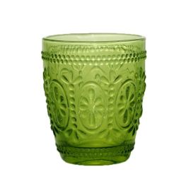 Стакан для воды "FLOWER" 250мл H100мм, стекло, цвет светло-зеленый FLOWER5LG купить в Е.Маркет
