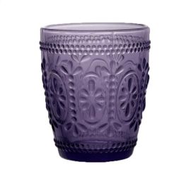 Стакан для воды "FLOWER" 250мл H100мм, стекло, цвет фиолетовый FLOWER5P купить в Е.Маркет