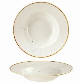 Тарелка для пасты 28см 0,47л, с широким бортом, STONECAST, цвет BARLEY WHITE SWHSVWBL1 купить в Е.Маркет