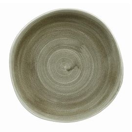 Тарелка мелкая "волна" 28,6см, без борта, STONECAST PATINA, цвет BURNISHED GREEN PABGOG111 купить в Е.Маркет
