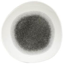 Тарелка мелкая "волна" 28,6см, без борта, цвет RAKU QUARTZ BLACK, STUDIO PRINTS RKBQOG111 купить в Е.Маркет