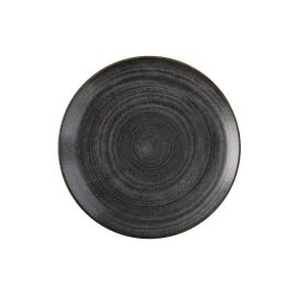 Тарелка мелкая 26см, без борта, STONECAST RAW, цвет BLACK SRBLEV101 купить в Е.Маркет