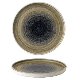 Тарелка мелкая CHEFS WALLED D26см H2см, с прямым бортом, STONECAST AQUEOUS, цвет BAYOU SABTWP261 купить в Е.Маркет