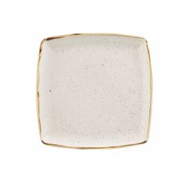 Тарелка мелкая квадратная 26,8см, без борта, STONECAST, цвет BARLEY WHITE SWHSDS101 купить в Е.Маркет
