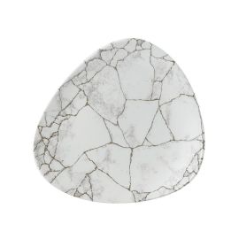 Тарелка мелкая треугольная 22,9см, без борта, цвет KINTSUGI AGATE GREY, STUDIO PRINTS KTAGTR91 купить в Е.Маркет