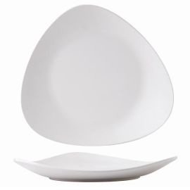 Тарелка треугольная мелкая 35х32,5см, меламин, LOTUS MELAMINE, цвет WHITE ZPLWLP41 купить в Е.Маркет