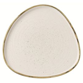 Тарелка треугольная мелкая CHEFS WALLED 26см H2см, с прямым бортом, STONECAST, цвет BARLEY WHITE SWH купить в Е.Маркет