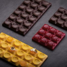 Форма д/шок. "CHOCOLATE BAR BRICKS MINI" 70х70мм H10,5мм, 50гр, 6 ячеек, п/к PC5013FR купить в Е.Маркет
