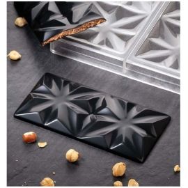 Форма д/шок. "CHOCOLATE BAR EDELWEISS" 155х77мм H10мм, 100гр, 3 ячейки, п/к PC5005 купить в Е.Маркет