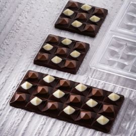 Форма д/шок. "CHOCOLATE BAR MOULIN MINI" 70х70мм H14мм, 50гр, 6 ячеTк, п/к PC5014FR купить в Е.Маркет