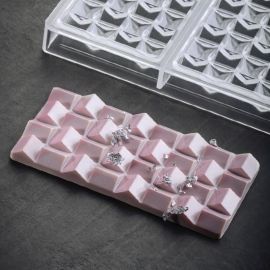 Форма д/шок. "CHOCOLATE BAR PIXIE" 154х77мм H11мм, 100гр, 3 ячейки, п/к PC5012FR купить в Е.Маркет