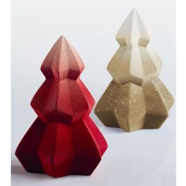 Форма д/шок. 3D "ёлка кристалл" D145мм H200мм, 180гр, 2 двойные формы, пластик KT151 купить в Е.Маркет