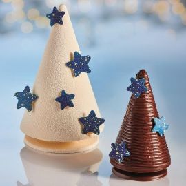 Форма д/шок. 3D "елка на подставке" D83мм H140мм, 140гр, 1 ячейка, пластик 20CO01 купить в Е.Маркет