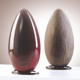 Форма д/шок. 3D "яйцо фигурное с подставкой" D110мм H220мм, 2 ячейки, 230гр, пластик 20U3D01 купить в Е.Маркет