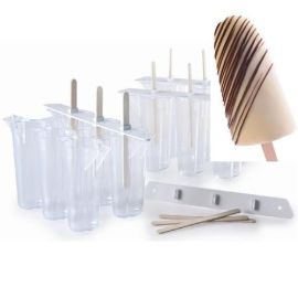 Форма для мороженого "эскимо", 6 ячеек, пластик 105002. купить в Е.Маркет