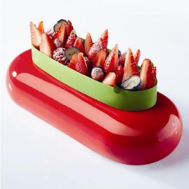 Форма для мороженого/суфле 3D "будущее" 230х100мм H45мм (объем 0,85л), силикон KE034S купить в Е.Маркет