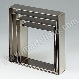 Форма кондитерская "квадрат" 16 см H 4 см, нержав. сталь 5H4X16 купить в Е.Маркет