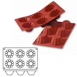 Форма силик. д/зам. и вып. "бриошь" D79мм H37мм, 6 ячеек SF034/N купить в Е.Маркет