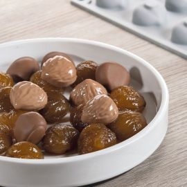 Форма силиконовая "GOURMAND орех каштан" 31х27мм H16мм, 6мл, 24 ячейки GG011S купить в Е.Маркет