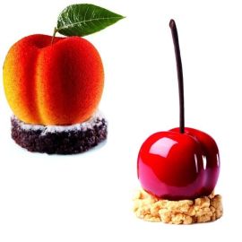 Форма силиконовая PAVOFLEX для пирож. 3D "вишня/персик" 58х53мм H46мм, 90мл, 20 ячеек PX4331 купить в Е.Маркет