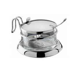 Чаша для сыра/сахара D11,6см H6,8см, с ложкой, стекло/нерж.сталь 50943400 купить в Е.Маркет