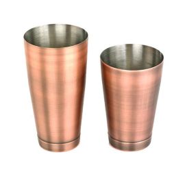 Шейкер американский, стаканы 0,82л и 0,53л, олово/медь ANTIQUE M37009ACP купить в Е.Маркет