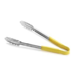 Щипцы универсальные 30,5 см, нерж.сталь, ручка с виниловым покрытием (цвет желтый) 3712Y купить в Е.Маркет