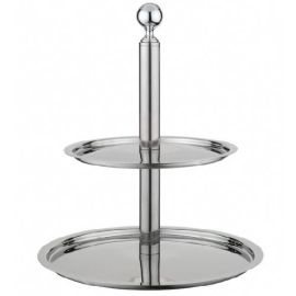 Этажерка для фруктов 2-х ярусная D40-30см H50см, нерж.сталь 50951040 купить в Е.Маркет