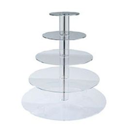 Этажерка универсальная 5-ярусная D50см H58см, плексиглас COD.603 купить в Е.Маркет