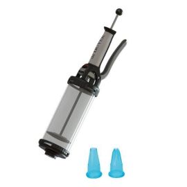 Шприц кондитерский 0,75л, дозирующий, с двумя насадками, п/к купить в Е.Маркет