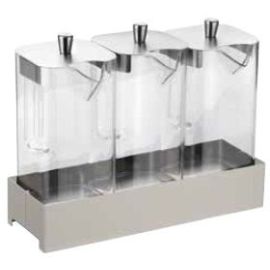 Диспенсер для мюсли тройной 3х2,2л CALEIDO 39х12,8х30 H см, нерж.сталь, цвет CREAM 518B9618 купить в Е.Маркет