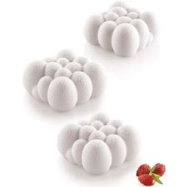 Форма силиконовая облако120 белая 71х71мм, H34мм, 6х120мл CLOUD120 купить в Е.Маркет