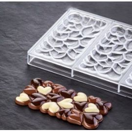 Форма д/шок. "CHOCOLATE BAR EROS" 154х77мм H11мм, 100гр, 3 ячейки, п/к PC5028FR купить в Е.Маркет