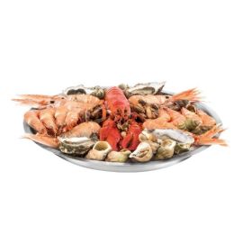 Поднос круглый для морепродуктов D36см, H4,5см, нерж.сталь 42979-36 купить в Е.Маркет