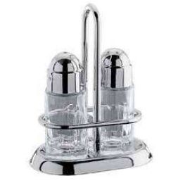 Набор для специй (соль, подставка для зубочисток), 11X6,8X13,5H, нерж.сталь/стекло 509435A0 купить в Е.Маркет