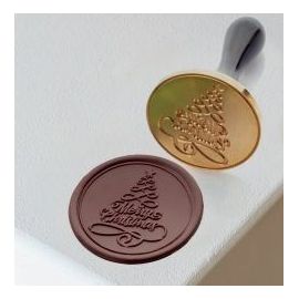 Печать для декорирования шоколада "MERRY CHRISTMAS" D6см, 20FH35L купить в Е.Маркет