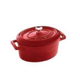 Форма для запекания овальная с крышкой, 12X9X6 44202R12 красная купить в Е.Маркет