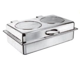 Мармит настольный (чефиндиш) GN 1/1, 57X47X18см, 10л, нерж.сталь, стекло 18172A55 купить в Е.Маркет