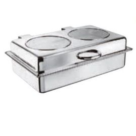 Мармит настольный (чефиндиш) GN 1/1, 57X47X18см, 10л, нерж.сталь, стекло 18172E55 купить в Е.Маркет