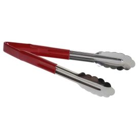 Щипцы универсальные 31,5 см, нерж.сталь, ручка с виниловым покрытием (цвет красный) 3712REU купить в Е.Маркет
