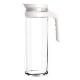 Кувшин "TERRA" 1,39л  H270мм D88/92мм, стекло, с крышкой и ручкой из пластика (белый) 5B24349G0001 купить в Е.Маркет
